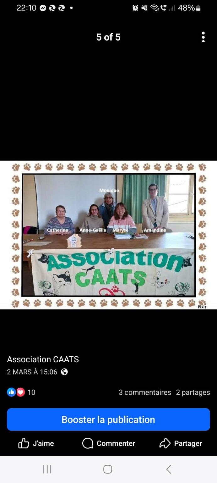 Association C. A. A. T. S 
à GEMOZAC (17). 
