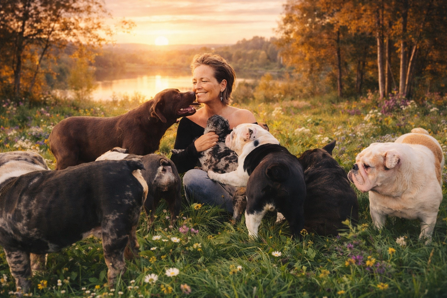 Het bullenbos, opvanghuisje voor oude, zieke en gehandicapte honden.