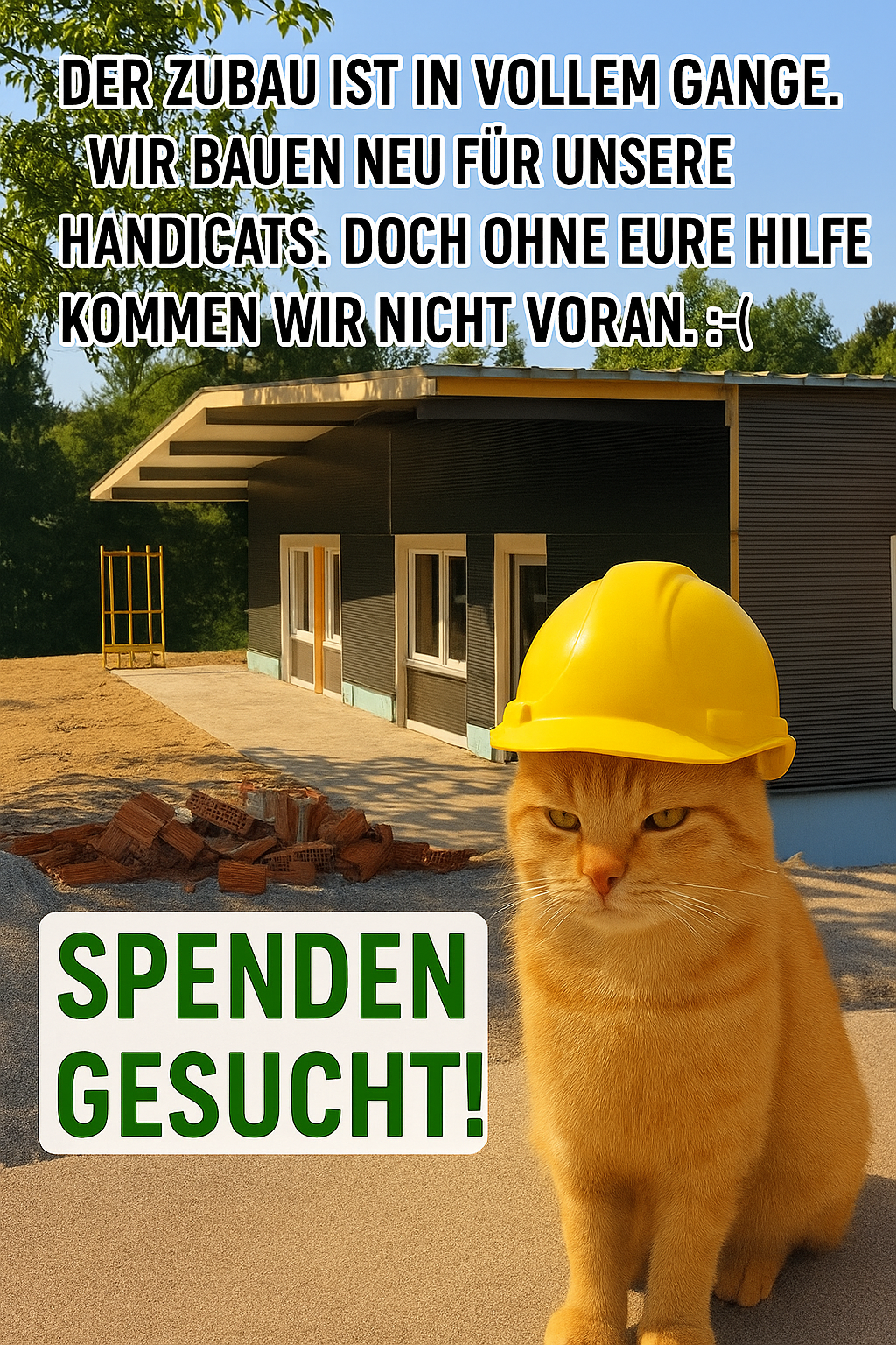 Neubau Paradies für HandiCATs Katzenhoffnung Steiermark