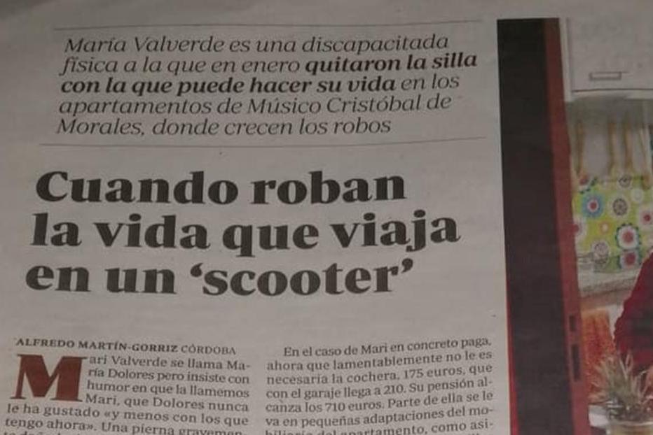 Ayuda me a robado la silla de ruedad