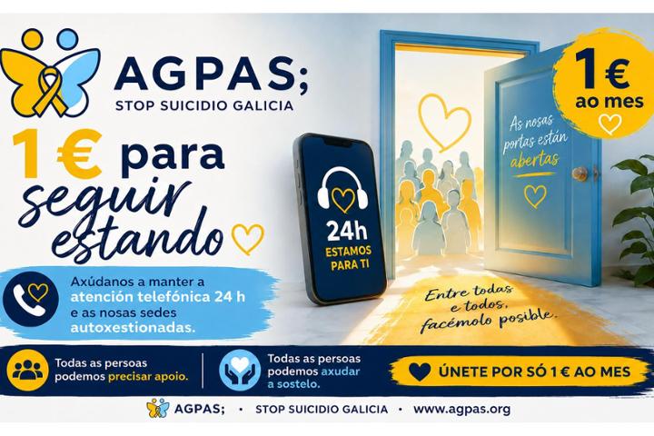 1 € ao mes para seguir estando — AGPAS;