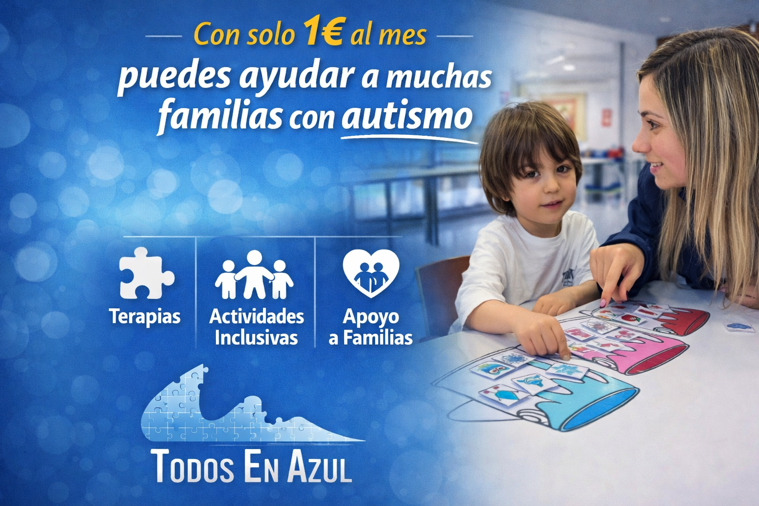 €1 a month to support people with autism – All in Blue